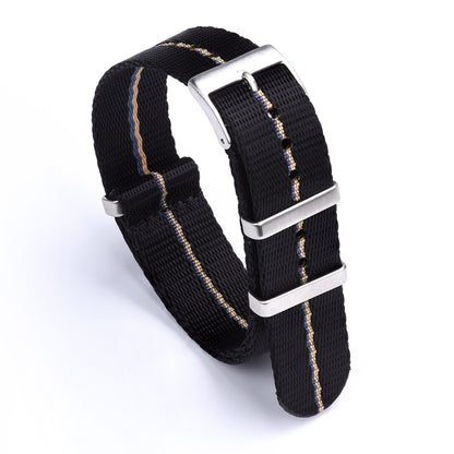 Premium Quality Smooth Nylon Strap 20mm 22mm Bracelet Pin Buckle SeatBelt Watch Bands For Men's Watch Accessories