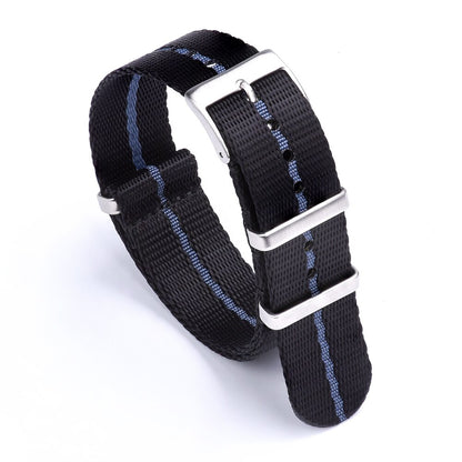 Premium Quality Smooth Nylon Strap 20mm 22mm Bracelet Pin Buckle SeatBelt Watch Bands For Men's Watch Accessories