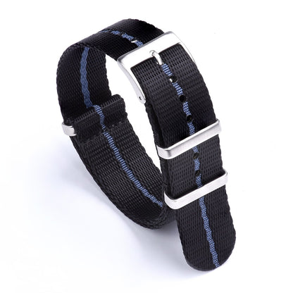 Premium Quality Smooth Nylon Strap 20mm 22mm Bracelet Pin Buckle SeatBelt Watch Bands For Men's Watch Accessories
