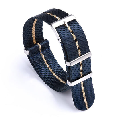 Premium Quality Smooth Nylon Strap 20mm 22mm Bracelet Pin Buckle SeatBelt Watch Bands For Men's Watch Accessories