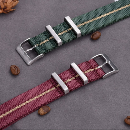 Premium Quality Smooth Nylon Strap 20mm 22mm Bracelet Pin Buckle SeatBelt Watch Bands For Men's Watch Accessories